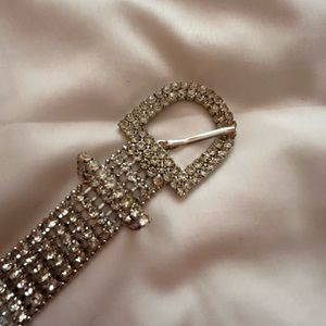 NWT all crystal mesh belt. Size in photo